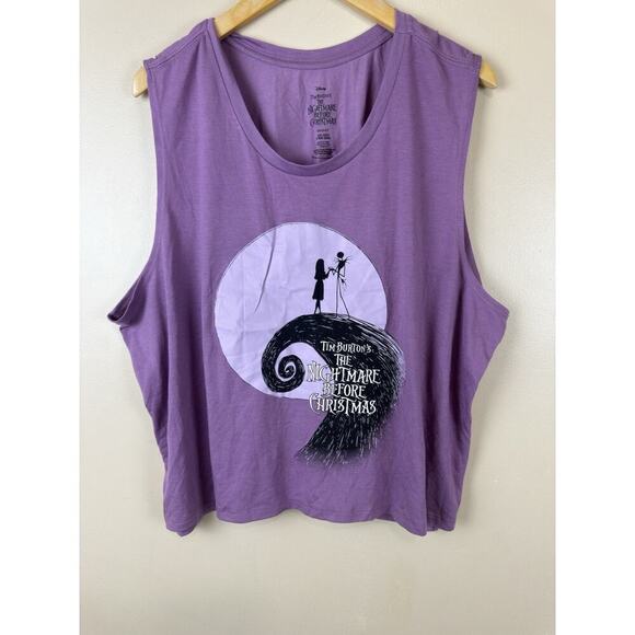 Disney Tops - Disney Nightmare Before Christmas Shirt Womens 2XL Sleeveless Tank Top Jack